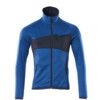 ACCELERATE FLEECE JUMPER WITH ZIPPER AZUREBLUE/DARK NAVY (S) thumbnail-0