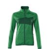 ACCELERATE FLEECE JUMPER WITH ZIPPER GRASSGREEN/GREEN (XS) thumbnail-0