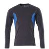 ACCELERATE T-SHIRT, LONG-SLEEVED DARKNAVY/AZURE BLUE (2XL(1 PCS.)) thumbnail-0