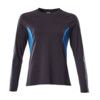 ACCELERATE T-SHIRT, LONG-SLEEVED DARKNAVY/AZURE BLUE (2XL(1 PCS.)) thumbnail-0