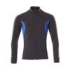 ACCELERATE SWEATSHIRT WITH ZIPPER DARKNAVY/AZURE BLUE (L(1 PCS.)) thumbnail-0