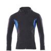 ACCELERATE HOODIE WITH ZIPPER DARKNAVY/AZURE BLUE (2XL(1 PCS.)) thumbnail-0