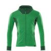 ACCELERATE HOODIE WITH ZIPPER GRASSGREEN/GREEN (2XL(1 PCS.)) thumbnail-0