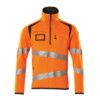 ACCELERATE SAFE KNITTED JUMPER WITH HALF ZIP HI-VIS ORANGE/DARK ANTHRACITE (M) thumbnail-0