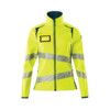 ACCELERATE SAFE SOFTSHELL JACKET HI-VISYELLOW/DARK PETROLEUM (XS) thumbnail-0