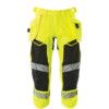 ACCELERATE SAFE 3/4 LENGTH TROUSERS HOLSTER POCKETS HI-VIS YELLOW/BLACK (W28.5) thumbnail-0