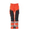 ACCELERATE SAFE TROUSERS WITH KNEEPAD POCKETSHI-VIS RED/DARK NAVY (L30W38.5) thumbnail-0