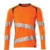 ACCELERATE SAFE T-SHIRT, LONG-SLEEVED HI-VISORANGE/MOSS GREEN (2XL(1 PCS.)) thumbnail-0