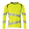 ACCELERATE SAFE T-SHIRT, LONG-SLEEVED HI-VISYELLOW/DARK NAVY (2XL(1 PCS.)) thumbnail-0