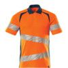 ACCELERATE SAFE POLO SHIRT HI-VIS ORANGE/DARKPETROLEUM (2XL(1 PCS.)) thumbnail-0