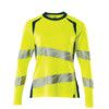 ACCELERATE SAFE T-SHIRT, LONG-SLEEVED HI-VIS YELLOW/DARK PETROLEUM (2XL(1 PCS.)) thumbnail-0