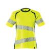 ACCELERATE SAFE T-SHIRT HI-VIS YELLOW/DARKPETROLEUM (2XL(1 PCS.)) thumbnail-0