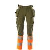 ACCELERATE SAFE TROUSERS WITH HOLSTER POCKETS MOSS GREEN/HI-VIS ORANGE (L30W30.5) thumbnail-0