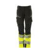 ACCELERATE SAFE TROUSERS WITH KNEEPAD POCKETSBLACK/HI-VIS YELLOW (L30W29) thumbnail-0