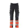 ACCELERATE SAFE TROUSERS WITH KNEEPAD POCKETSDARK NAVY/HI-VIS RED (L30W30.5) thumbnail-0