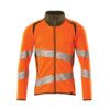 ACCELERATE SAFE SWEATSHIRT WITH ZIPPER HI-VISORANGE/MOSS GREEN (XS) thumbnail-0