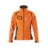 ACCELERATE SAFE SOFTSHELL JACKET HI-VISORANGE/MOSS GREEN (XS) thumbnail-0