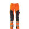 ACCELERATE SAFE TROUSERS WITH KNEEPAD POCKETS HI-VIS ORANGE/DARK NAVY (L32W34.5) thumbnail-0