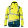 ACCELERATE SAFE OUTER SHELL JACKET HI-VISYELLOW/DARK PETROLEUM (S) thumbnail-0