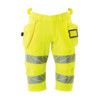 ACCELERATE SAFE SHORTS, LONG, WITH HOLSTERPOCKETS HI-VIS YELLOW (W29.5) thumbnail-0