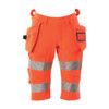 ACCELERATE SAFE SHORTS, LONG, WITH HOLSTERPOCKETS HI-VIS RED (W42.5) thumbnail-0