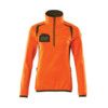 ACCELERATE SAFE FLEECE JUMPER WITH HALF ZIPHI-VIS ORANGE/MOSS GREEN (XS) thumbnail-0