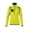 ACCELERATE SAFE FLEECE JUMPER WITH HALF ZIPHI-VIS YELLOW/BLACK (XS) thumbnail-0