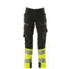 ACCELERATE SAFE TROUSERS WITH THIGH POCKETSBLACK/HI-VIS YELLOW (L30W30.5) thumbnail-0