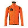 ACCELERATE SAFE FLEECE JUMPER WITH ZIPPER HI-VISORANGE/MOSS GREEN (S) thumbnail-0