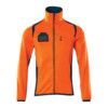 ACCELERATE SAFE FLEECE JUMPER WITH ZIPPER HI-VISORANGE/DARK PETROLEUM (S) thumbnail-0