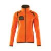 ACCELERATE SAFE FLEECE JUMPER WITH ZIPPER HI-VISORANGE/MOSS GREEN (XS) thumbnail-0