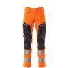 ACCELERATE SAFE TROUSERS WITH KNEEPAD POCKETS HI-VIS ORANGE/DARK NAVY (L32W34.5) thumbnail-0