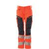 ACCELERATE SAFE TROUSERS WITH KNEEPAD POCKETSHI-VIS RED/DARK NAVY (L30W38.5) thumbnail-0