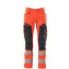 ACCELERATE SAFE TROUSERS WITH KNEEPAD POCKETSHI-VIS RED/DARK NAVY (L30W30.5) thumbnail-0