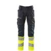 ACCELERATE SAFE TROUSERS WITH KNEEPAD POCKETS DARK NAVY/HI-VIS YELLOW (L30W42.5) thumbnail-0