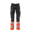 ACCELERATE SAFE TROUSERS WITH KNEEPAD POCKETSDARK NAVY/HI-VIS RED (L30W30.5) thumbnail-0