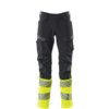 ACCELERATE SAFE TROUSERS WITH KNEEPAD POCKETS DARK NAVY/HI-VIS YELLOW (L30W30.5) thumbnail-0