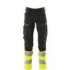 ACCELERATE SAFE TROUSERS WITH KNEEPAD POCKETSBLACK/HI-VIS YELLOW (L30W31.5) thumbnail-0