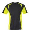 ACCELERATE SAFE T-SHIRT BLACK/HI-VIS YELLOW (XS) thumbnail-0