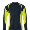 ACCELERATE SAFE SWEATSHIRT DARK NAVY/HI-VISYELLOW (XS) thumbnail-0