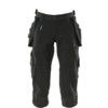 3/4 LENGTH TROUSERS WITH HOLSTER POCKETS BLACK (W27) thumbnail-0