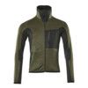 FLEECE JUMPER WITH ZIPPER MOSS GREEN/BLACK (M) thumbnail-0