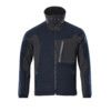 KNITTED JACKET WITH ZIPPER DARK NAVY/BLACK (XS) thumbnail-0