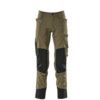 TROUSERS WITH KNEEPAD POCKETS MOSS GREEN (L35W42.5) thumbnail-0
