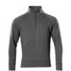 NANTES SWEATSHIRT WITH HALF ZIP DARK ANTHRACITE (XS) thumbnail-0