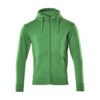 GIMONT HOODIE WITH ZIPPER GRASS GREEN (S) thumbnail-0