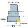 RA215-A076C6-25M PLUNGE MILLING CUTTER thumbnail-0