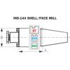 IS50-FM40-040 SHELL/FACE MILL ADAPTOR thumbnail-1