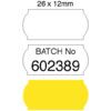 PLAIN YELLOW LABELS 26x12 mm (PK-1500) thumbnail-0