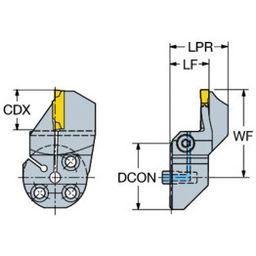 570 123H CoroCutⓇ 1-2 Head For Face Grooving thumbnail-0